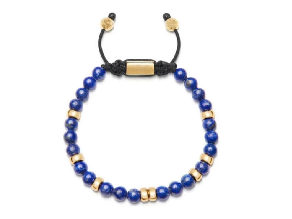 dualstax Lapis Lazuli Gold brățară albastră 6mm