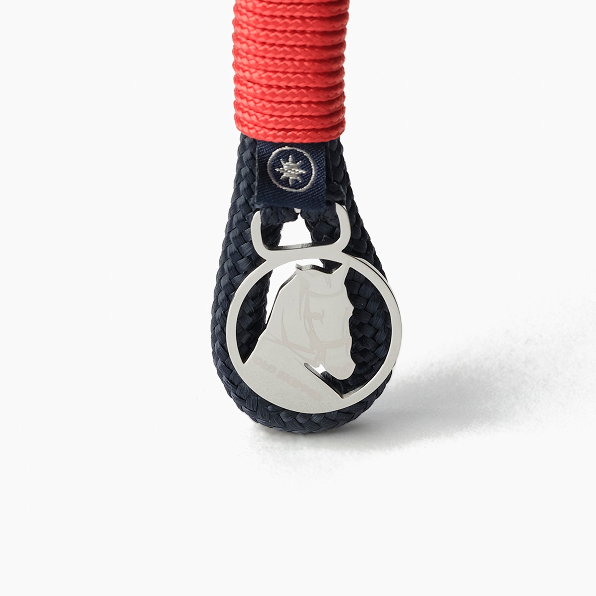 Old Skipper Red Knot breloc nautic cal rosu-bleu