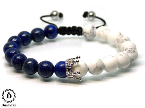 dualstax no.10 bratara dama lapis howlite reglabila 8mm