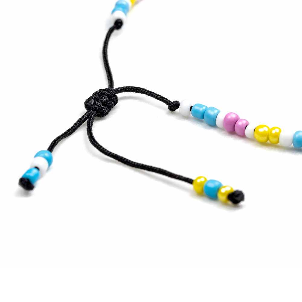 CrisFeather Raya brățară gleznă multicolor ciucure