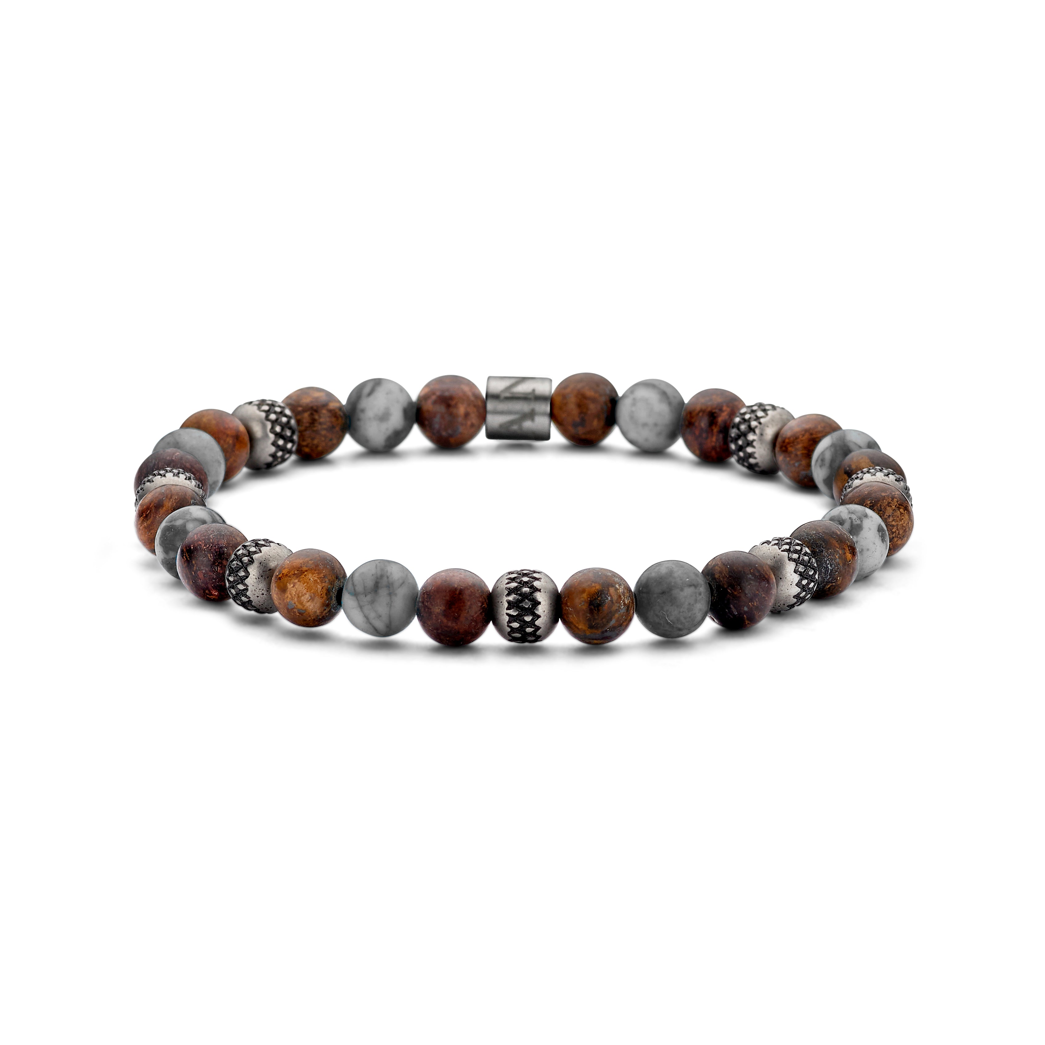 Frank 1967 Mixed Natural Stone bratara margele 18,5 cm