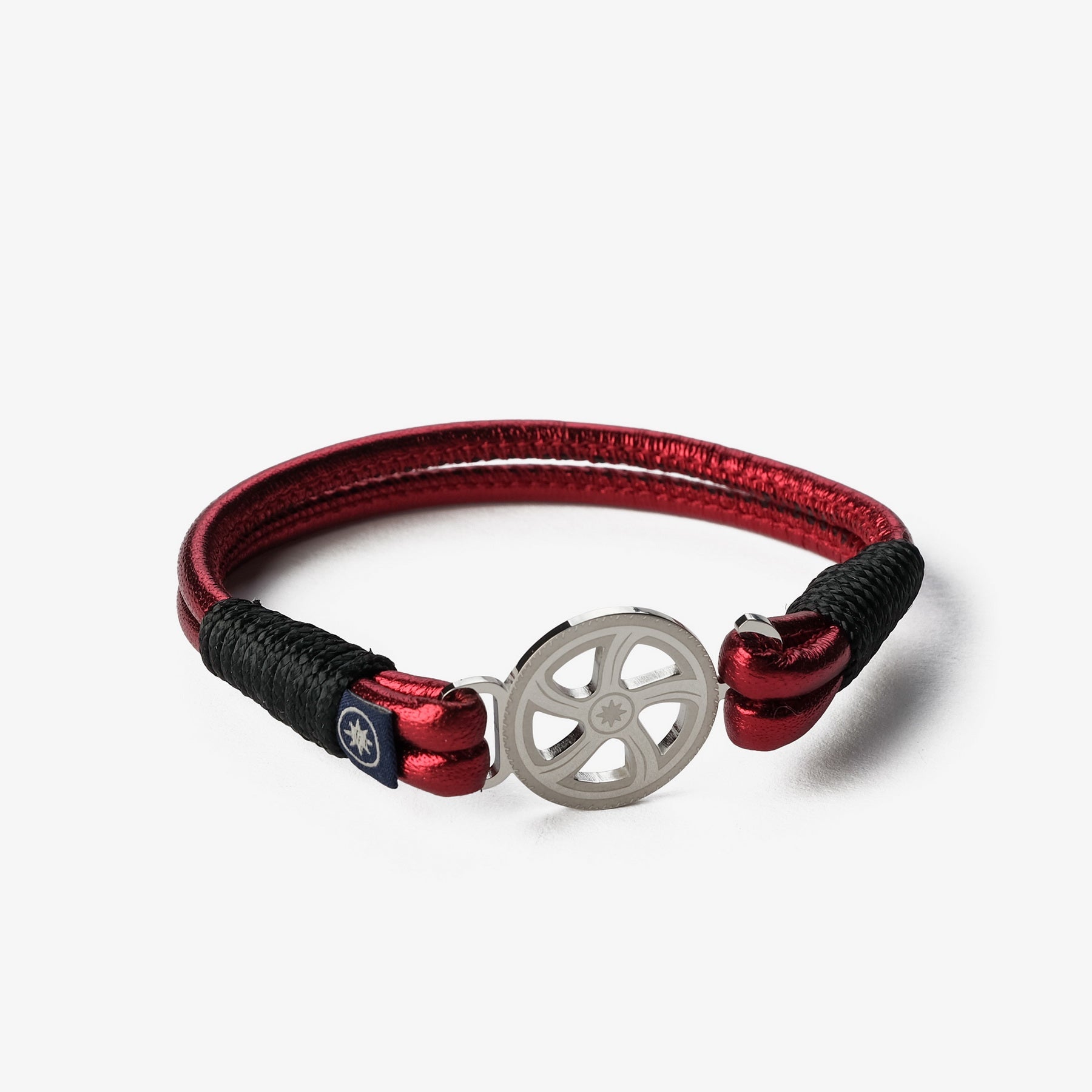 Old Skipper NPMLB-908F bratara piele rosie elice