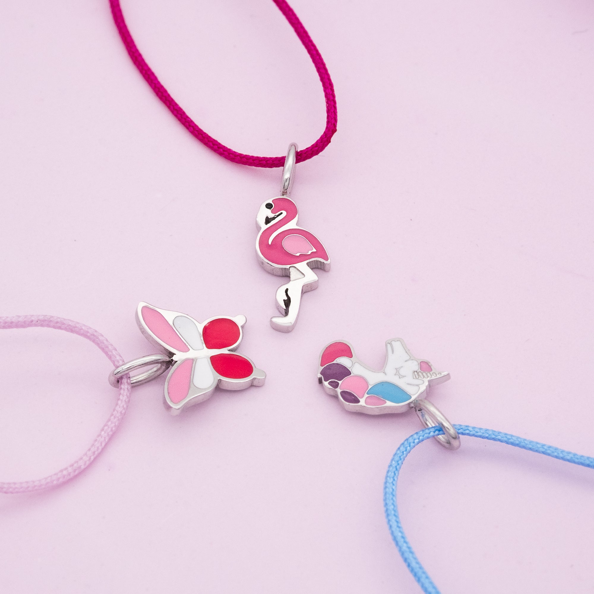 Engelsrufer Herzengel Flamingo brățară copii roz email
