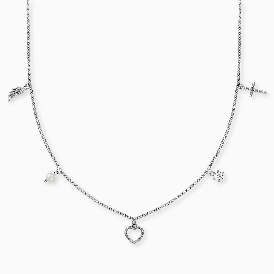 Colier Engelsrufer Glaube Liebe Hoffnung argint cu zirconia