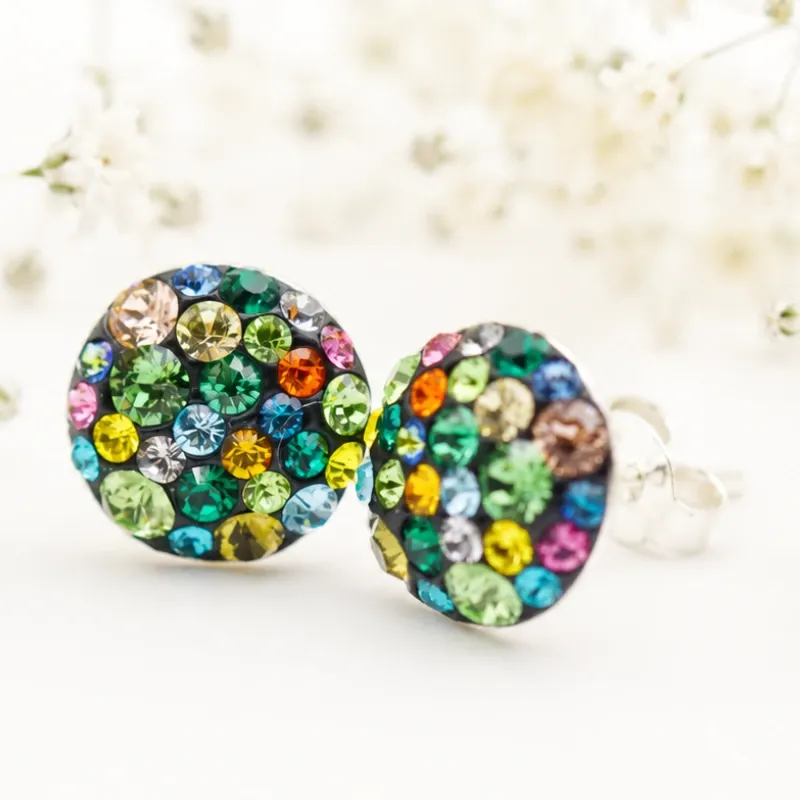 Chaton Ball Feerie cercei argint Preciosa surub 10mm
