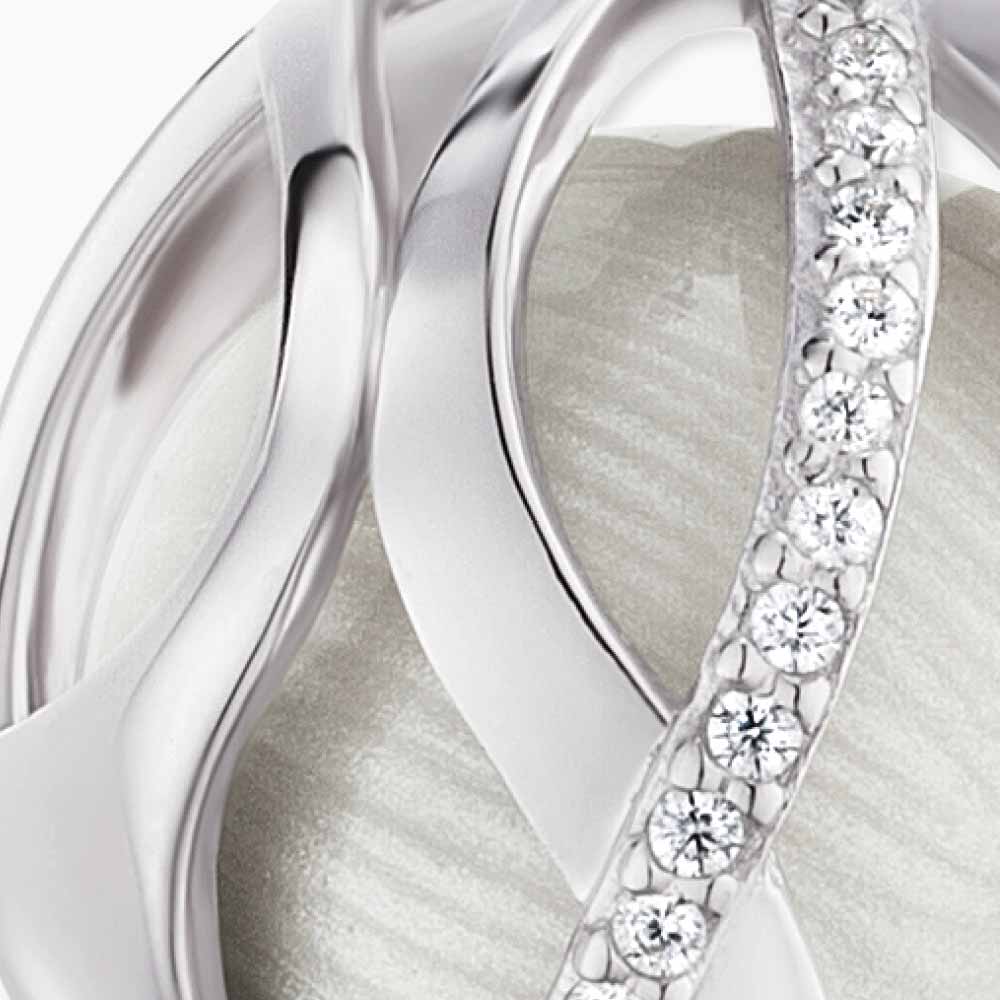 Engelsrufer Paradise Pandantiv Klangkugel S Argint Alb Zirconia