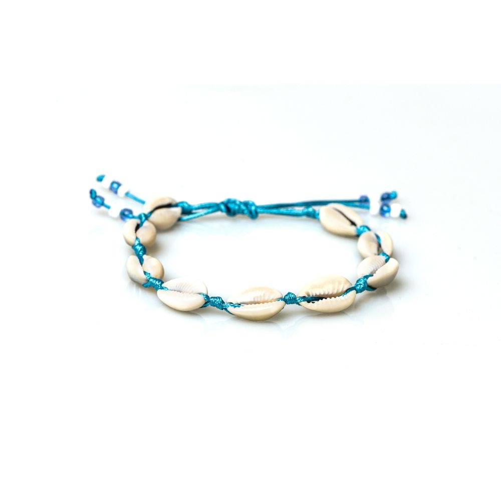 CrisFeather Ocean bratara glezna scoici turquoise rezistenta apa