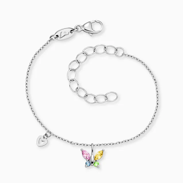 Herzengel Fluture brățară copii multicolor zirconia