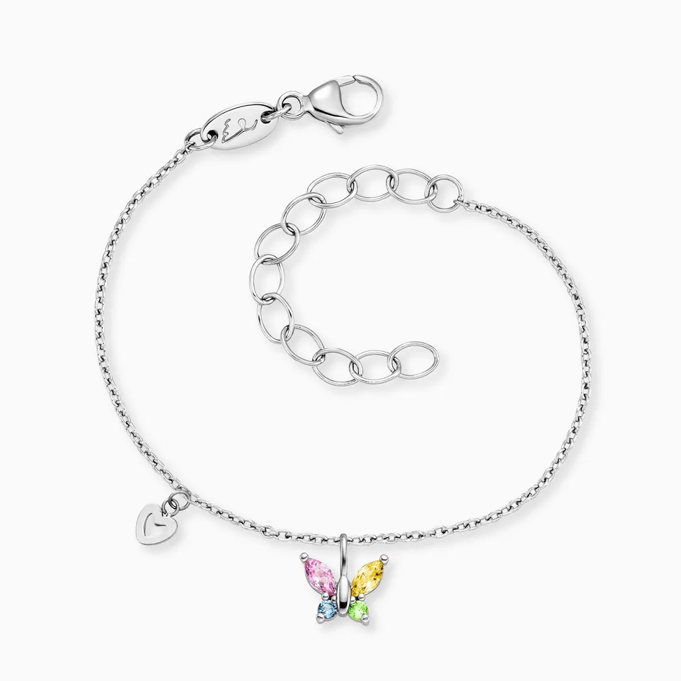 Herzengel Fluture brățară copii multicolor zirconia