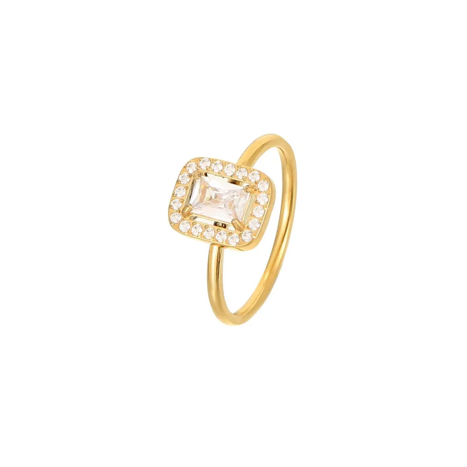Rafini Elegance inel auriu placat aur 18K