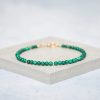 Dualstax Bratara Malachit 5mm Argint Verde Naturala