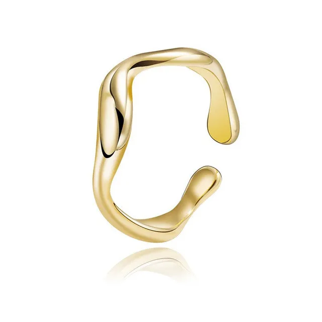 Rafini Irregular inel reglabil placat aur 18K