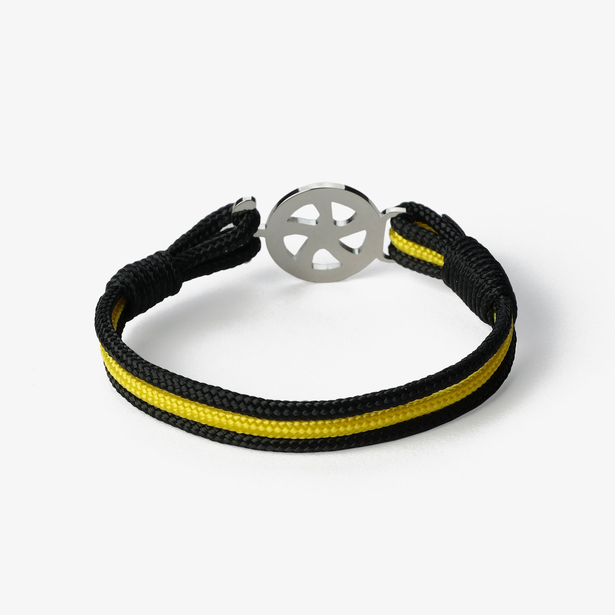 Old Skipper Yellow Blaze Wheel brățară șnur negru-galben