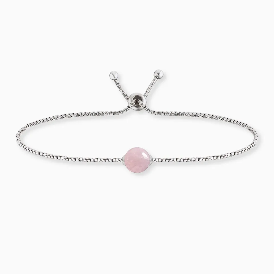 Engelsrufer Powerful Stone Bratara Argint Cuart Roz