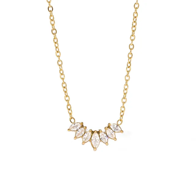 Lănțișor Rafini Radiant Petals aur 18K reglabil