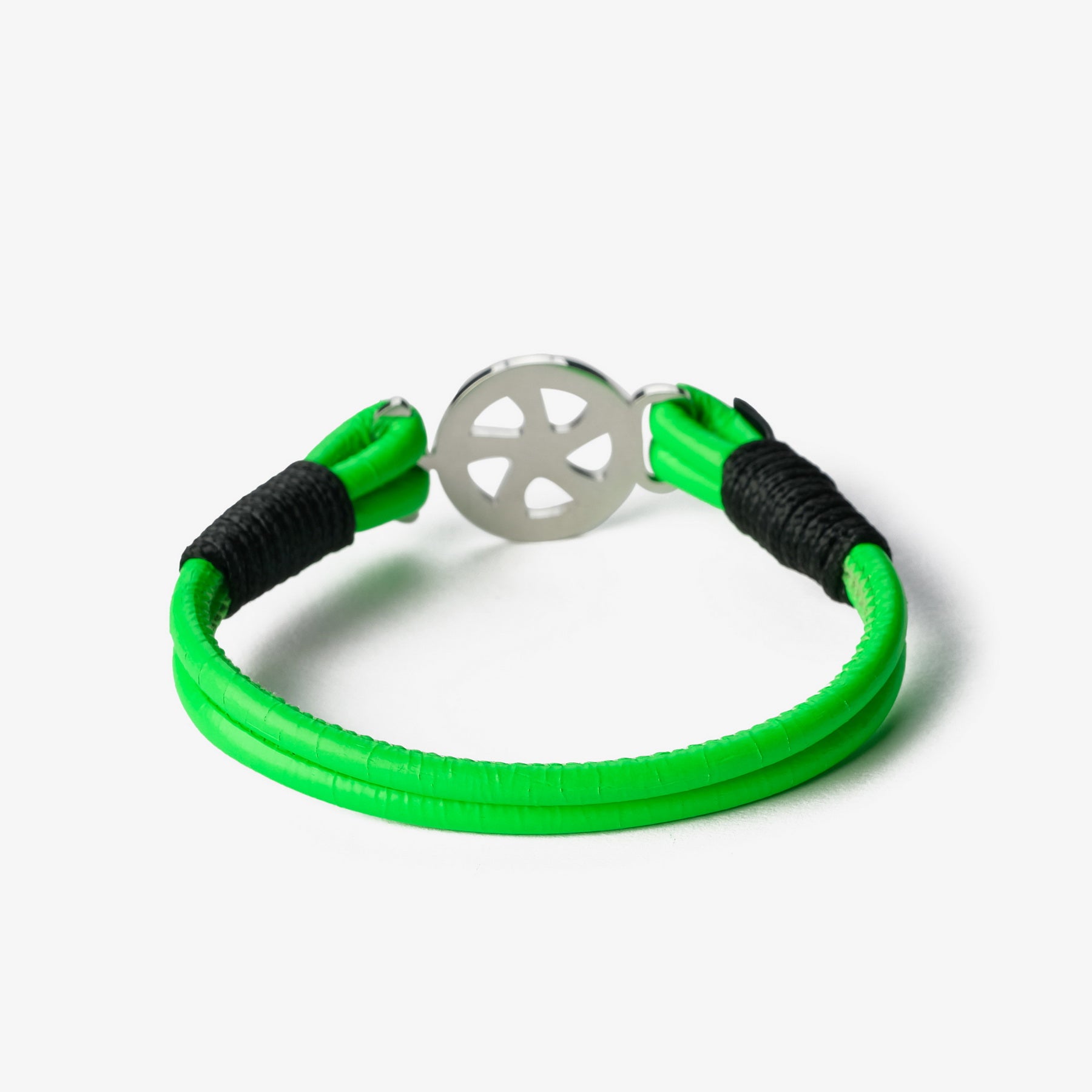Old Skipper Neon Wave brățară nappa elice verde neon