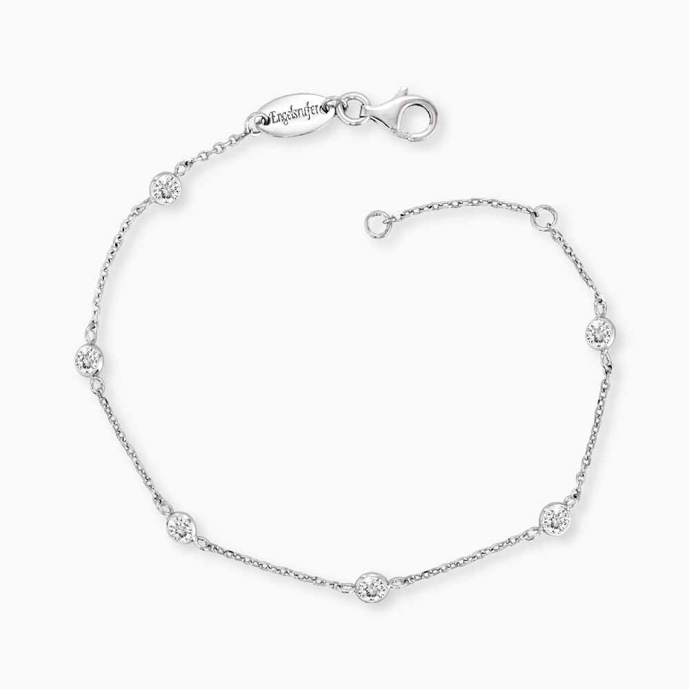 Engelsrufer Moonlight bratara argint zirconia reglabila