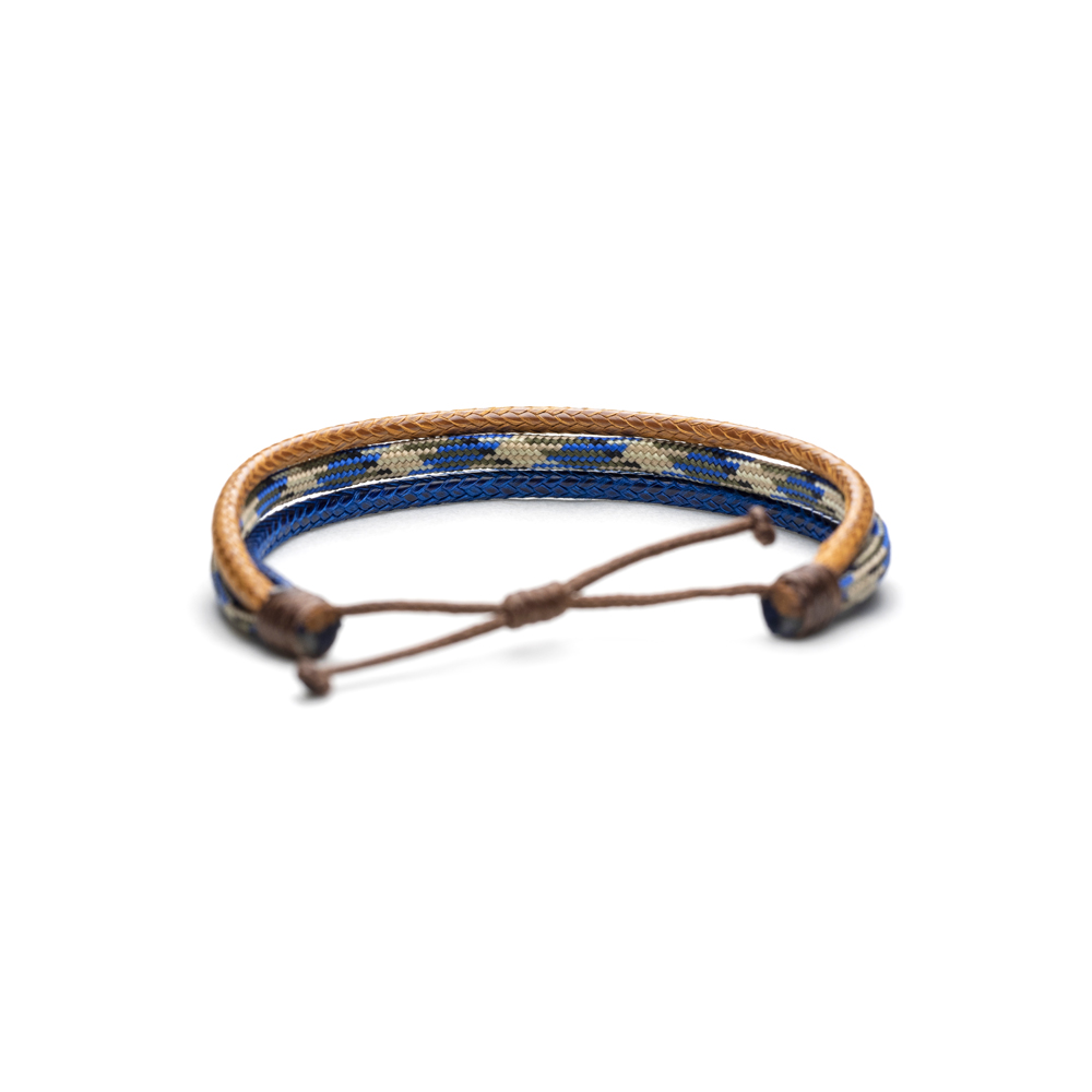 CrisFeather Horizon bratara paracord barbati maro-albastru