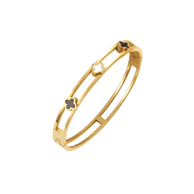 Brățară Rafini Golden Aura placată aur 18K reglabilă