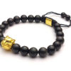 Dualstax Bratara Golden Lion Onix 8mm Aur