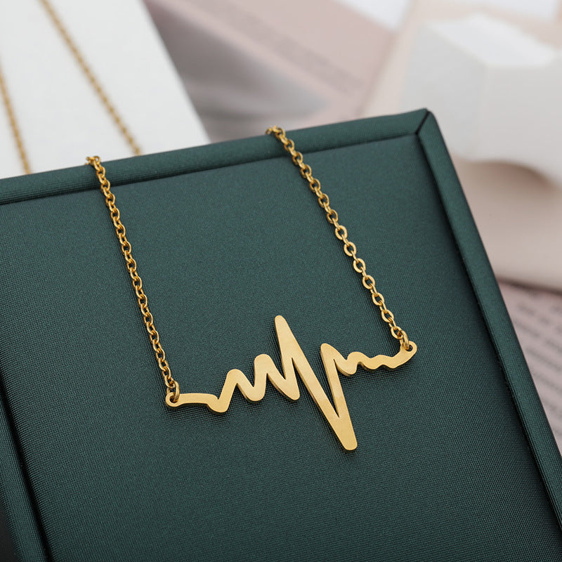 Rafini Heartbeat Gold lantisor inima aur 18k