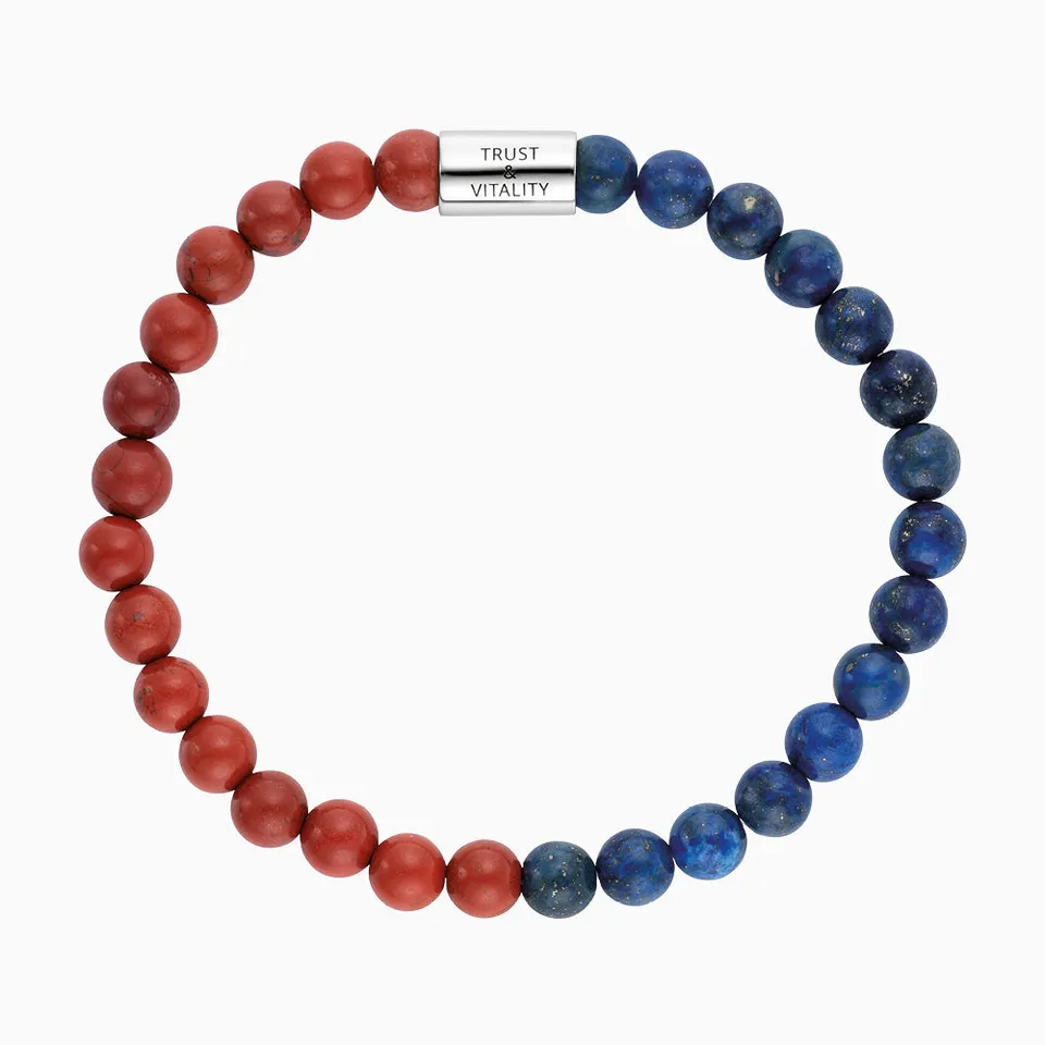 Engelsrufer Powerful Stone brățară argint jasp lapis S