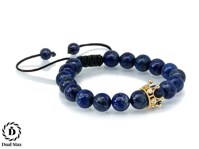 Dualstax No.6 bratara lapis lazuli albastra reglabila