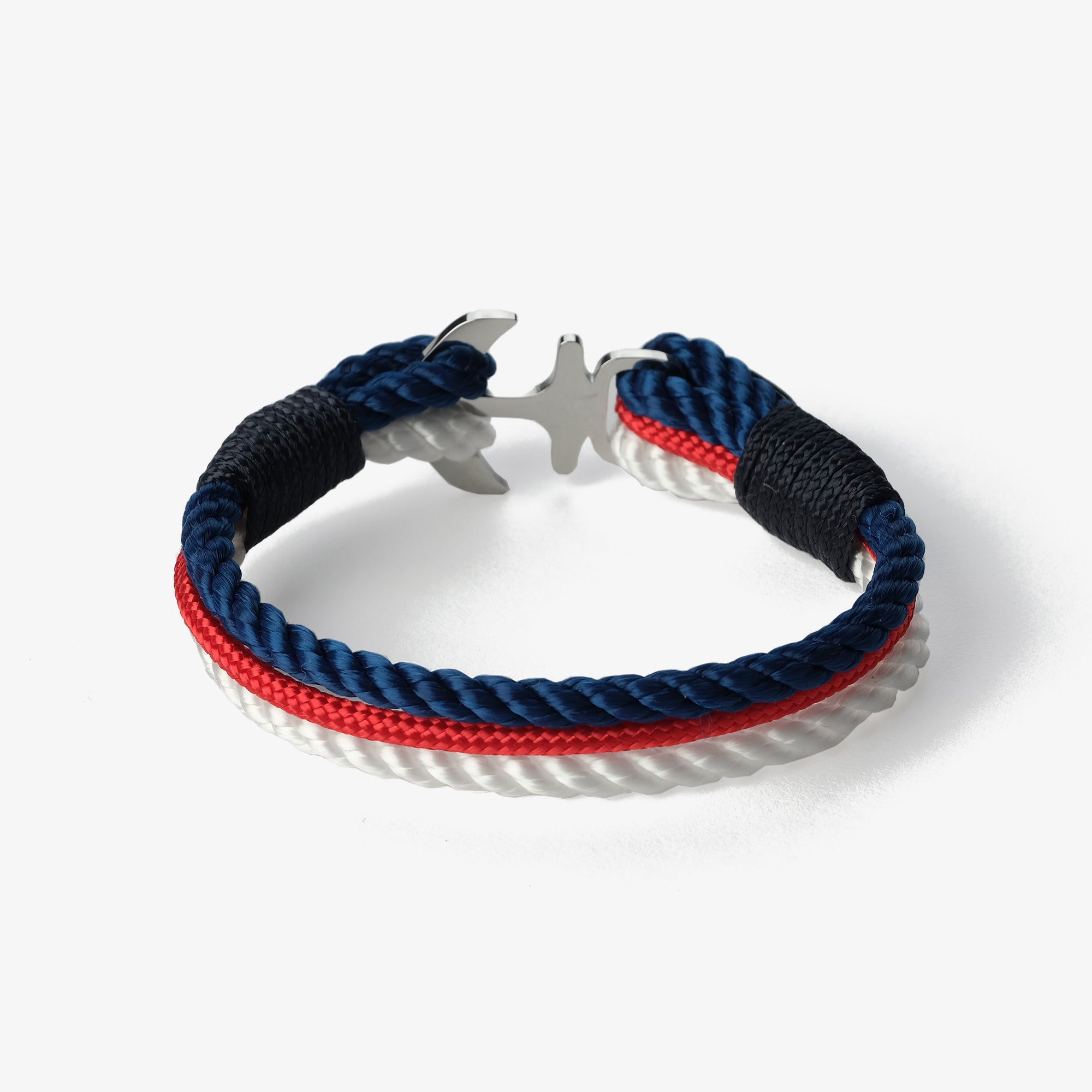 Brățară șnur Old Skipper Oceanic Fusion Anchor tricoloră