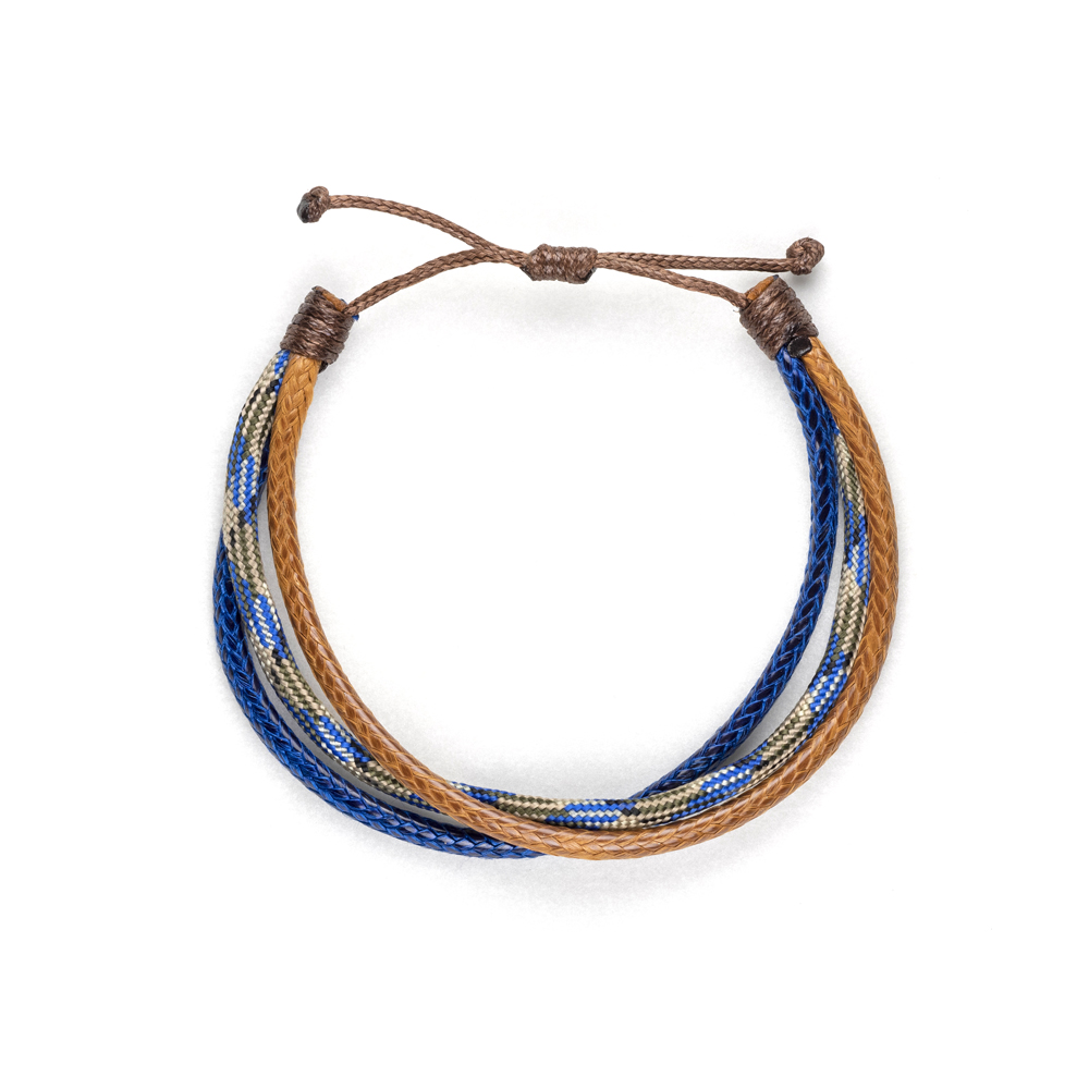 CrisFeather Horizon bratara paracord barbati maro-albastru