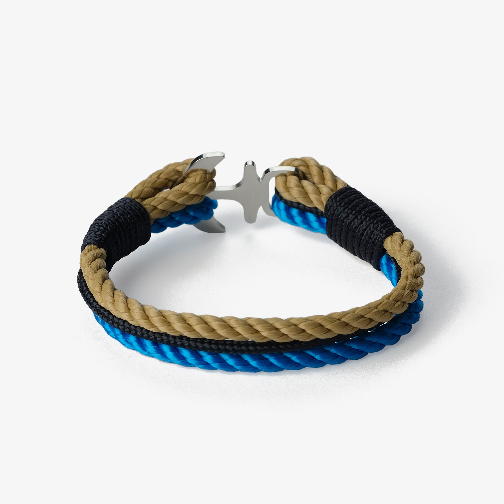 Old Skipper Electric Tide bratara snur albastru ancora