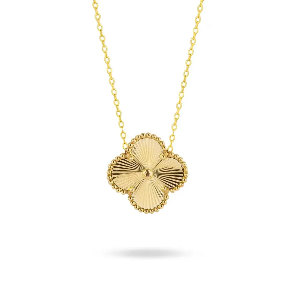 Rafini Royal Clover lănțișor placat cu aur