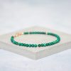 Dualstax Bratara Malachit 5mm Argint Verde Naturala