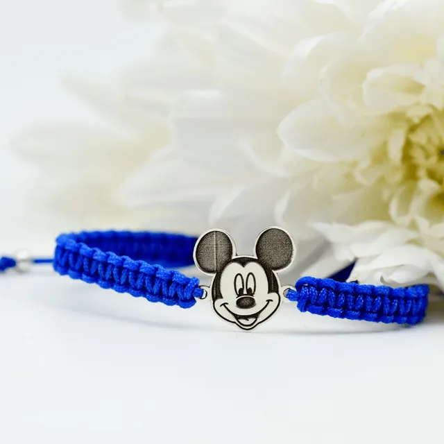 Margeluta.dincristal Bratara Mickey Mouse reglabila argint 925