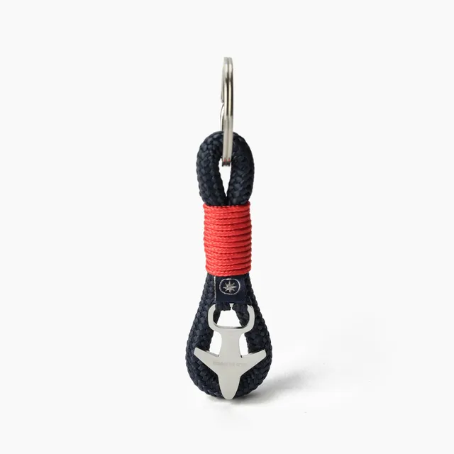 Old Skipper Red Knot breloc snur bleumarin-rosu