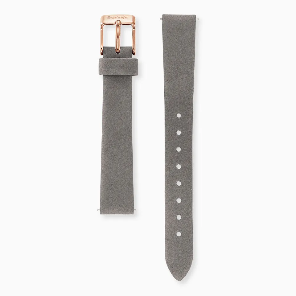 Engelsrufer curea ceas piele gri 14 mm rose gold