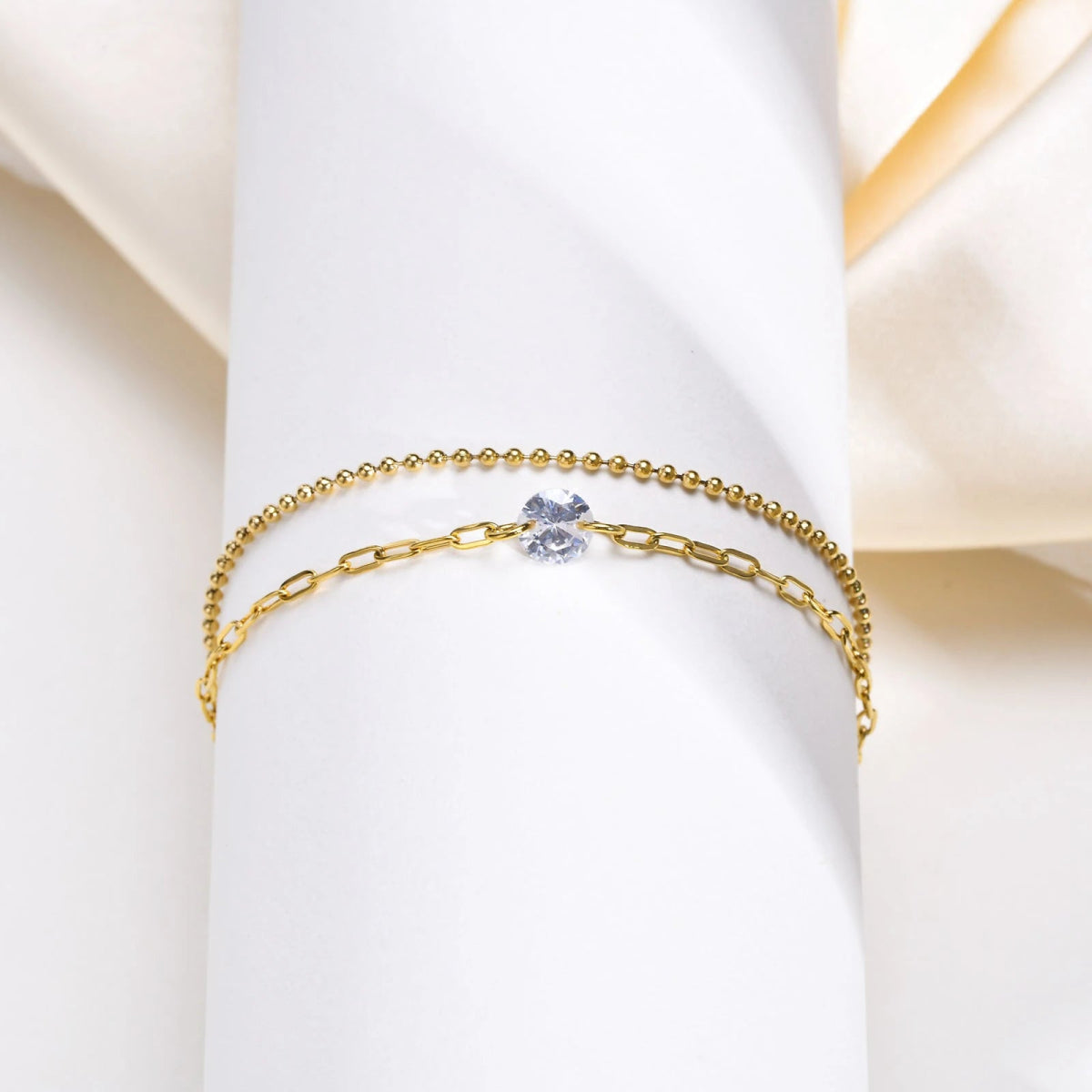Rafini Golden Whisper bratara placata aur 18K