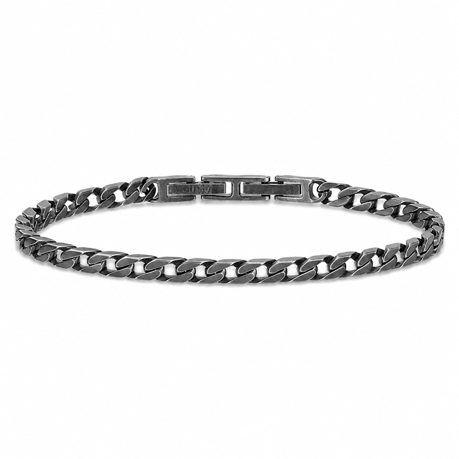 Frank 1967 Curb Chain bratara lant otel gri
