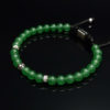 Dualstax Cuarț Verde brățară argint 6mm reglabilă