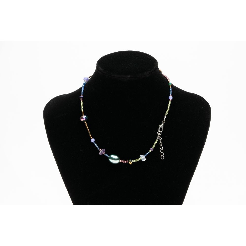 CrisFeather Gloria choker mărgele pietre semiprețioase