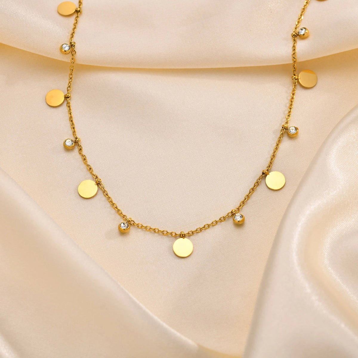 Rafini Golden Drops lantisor reglabil placat aur