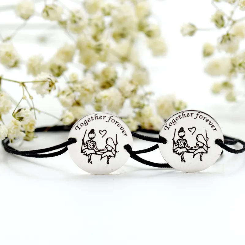 Margeluta.dincristal Together Forever set 2 bratari argint