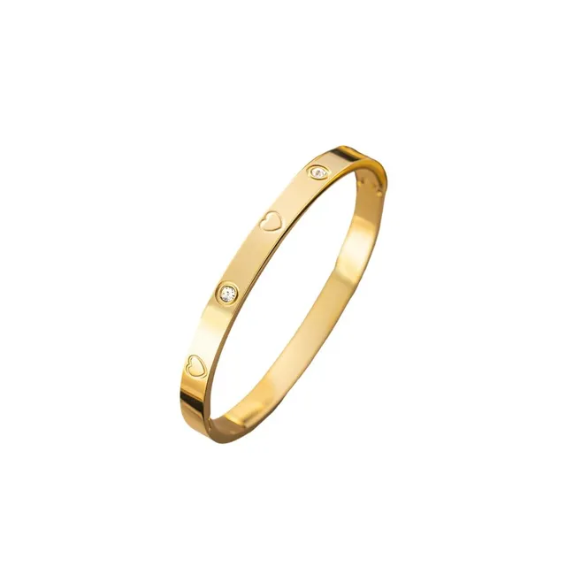 Rafini Amira Gold brățară aurie oțel
