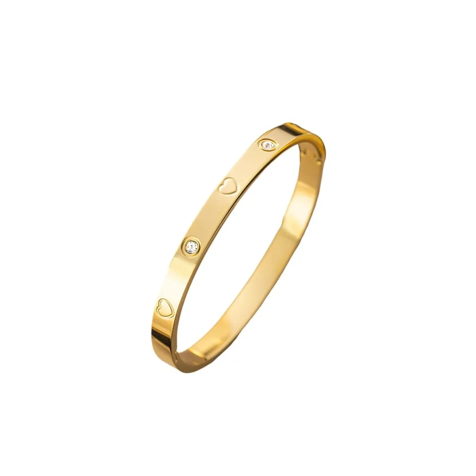 Rafini Amira Gold brățară aurie oțel