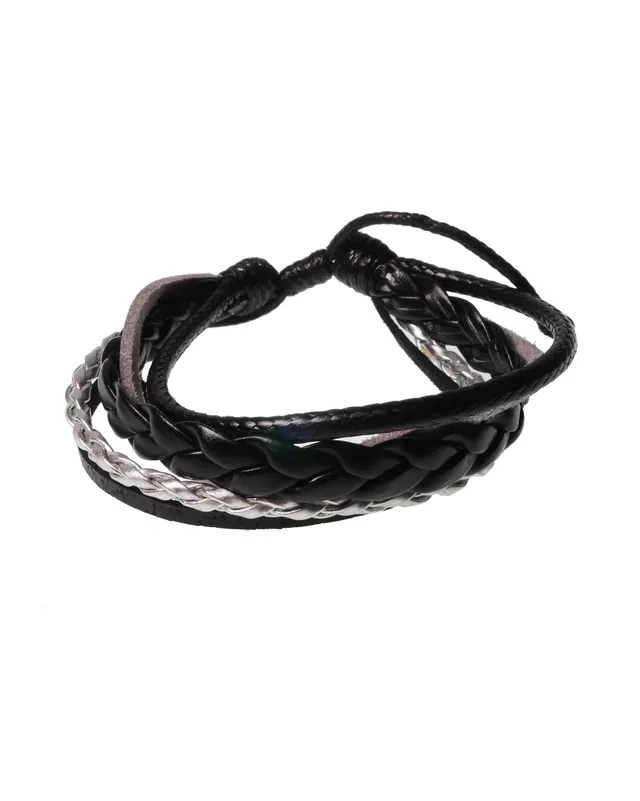 CrisFeather Dark Scent bratara piele neagra casual