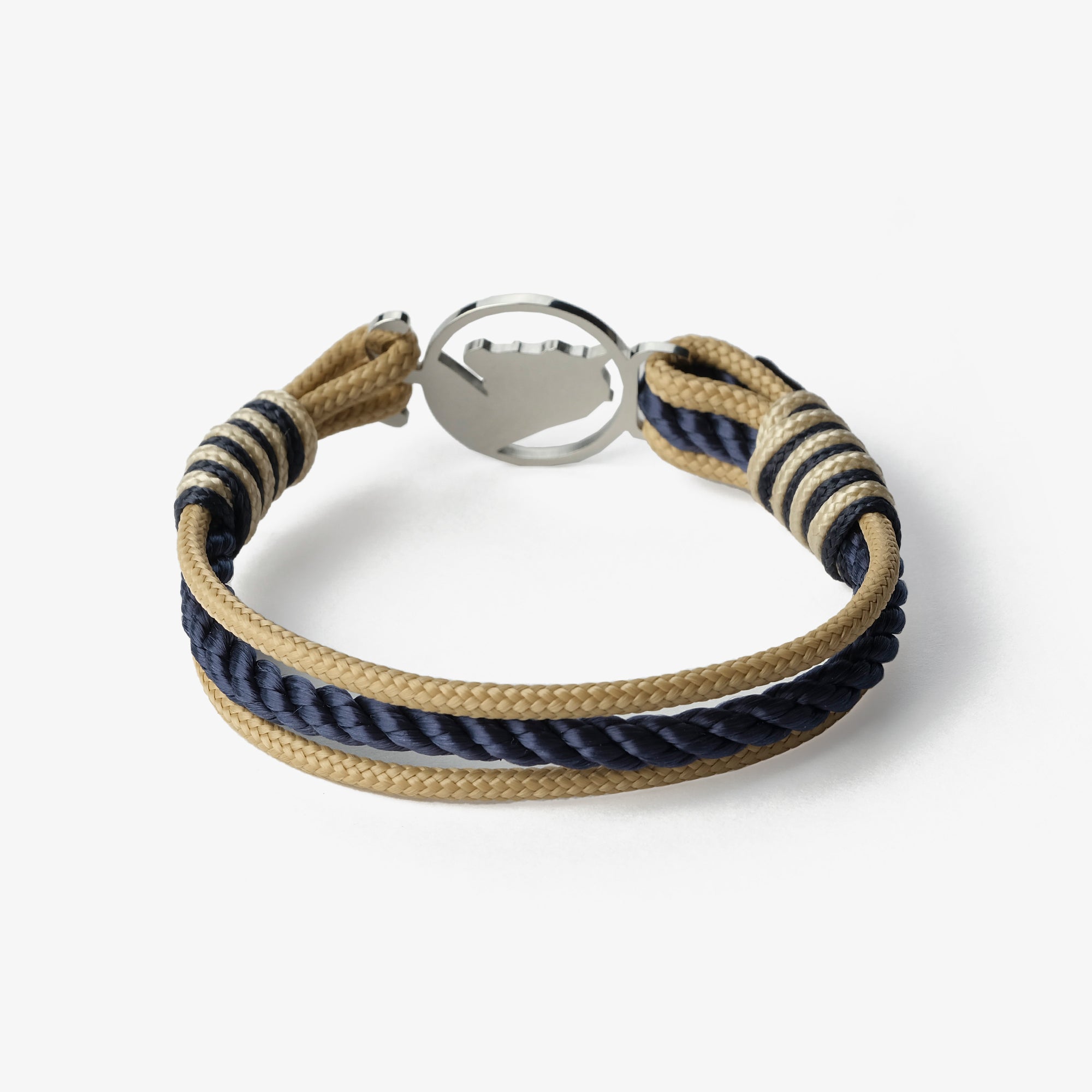 Old Skipper Beachcomber's Braid Horse bratara sfoara bej-bleumarin M