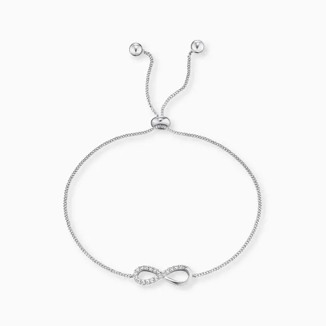 Engelsrufer Infinity brățară argint 925 cu zirconia reglabilă