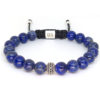 Dualstax Lapis Lazuli brățară lapis 8mm reglabilă