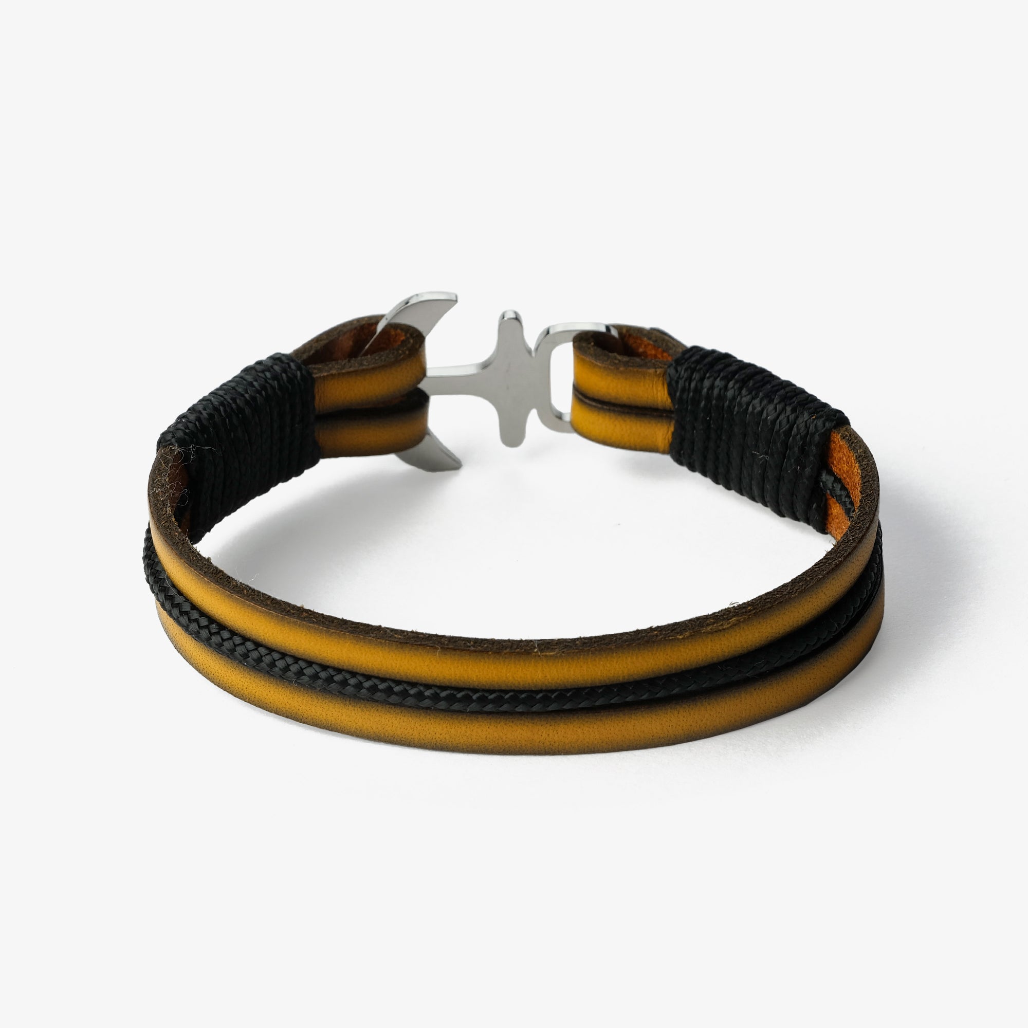 Old Skipper Royal Bee bratara ancora galben-negru