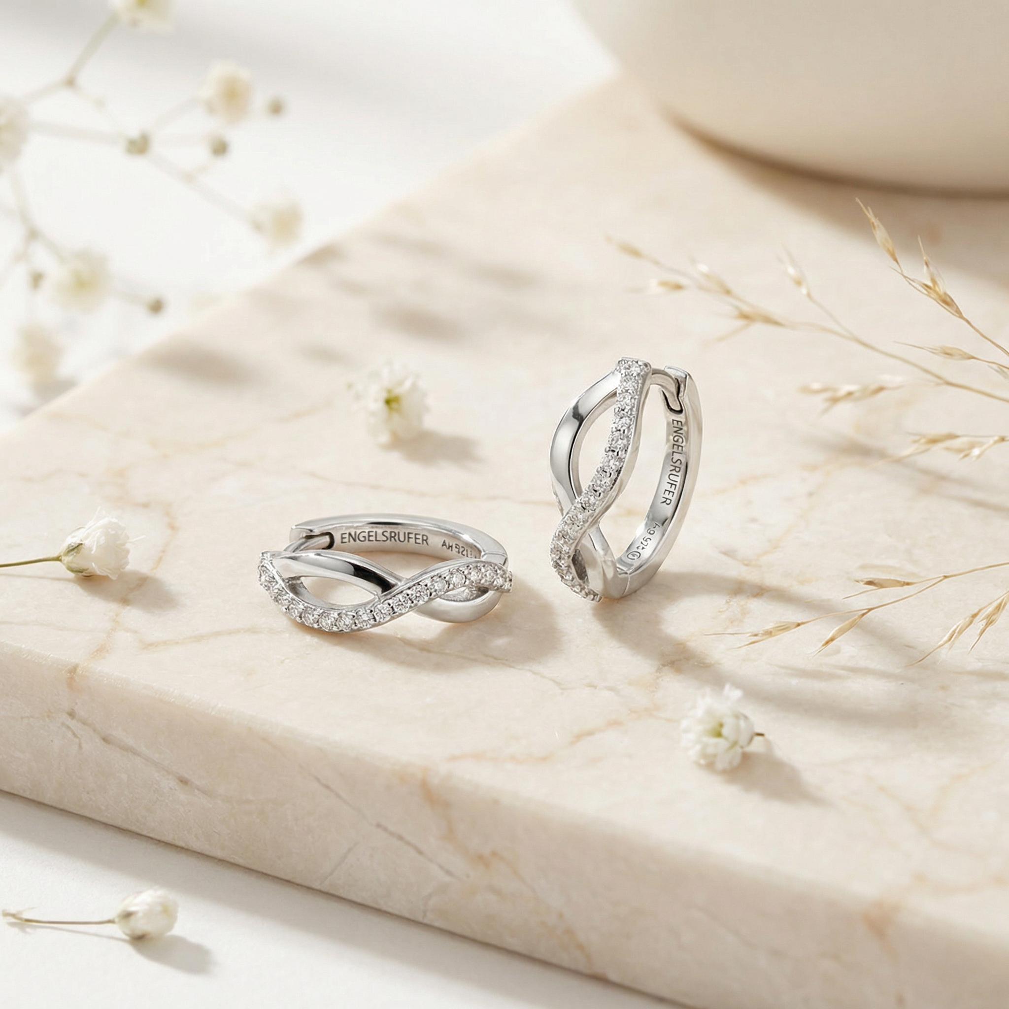 Engelsrufer Paradise cercei creole zirconia