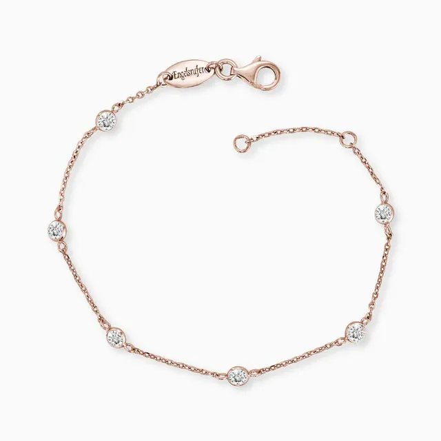 Engelsrufer Moonlight Little Moon brățară argint rosé zirconia